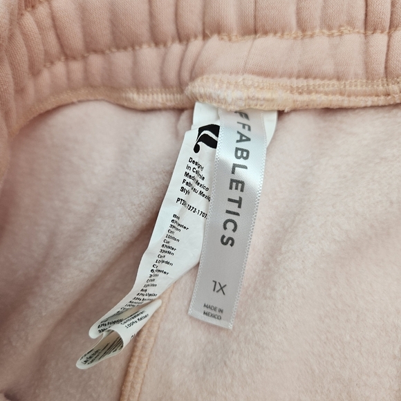 Fabletics Go-To Classic Sweatpant Dusty Rosette Lounge Pants 1X - Picture 5 of 11